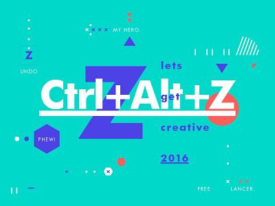 Ctrl+Alt+Z color creative design freelance layout symbol texture type typography