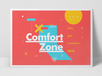 Comfort Zone color creative design freelance layout symbol texture type typography