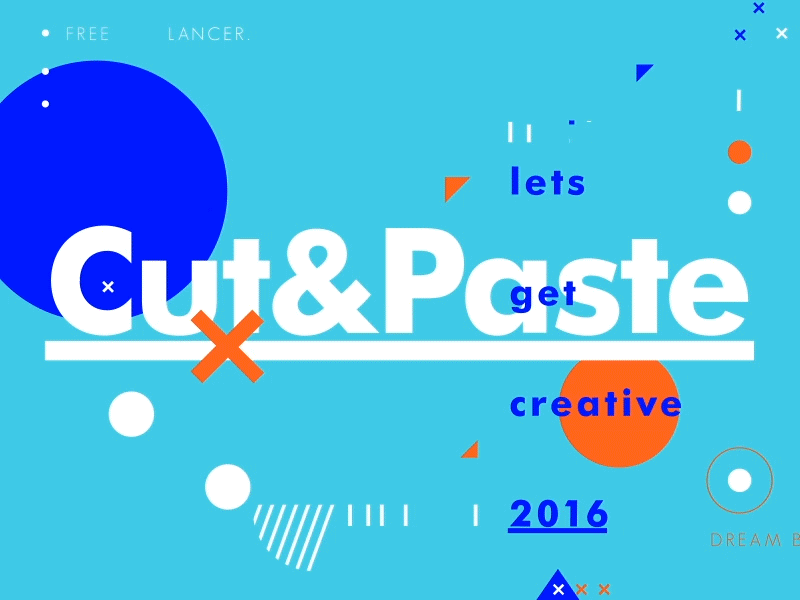 Cut&Paste: Is Alive! animation color creative design freelance layout texture type typography