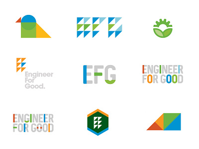 Engineer For Good brand branding color engineer identity logo logo mark logomark