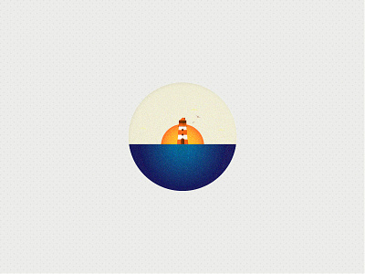 Sunny Lighthouse art illustration illustrator lighthouse photoshop sea texture travel vector