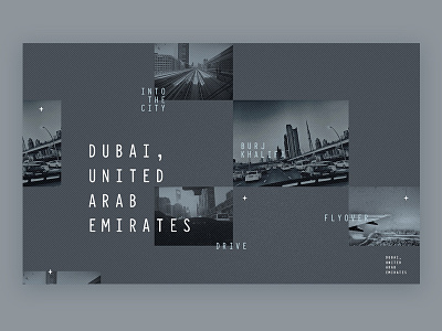 – D U B A I – branding city compostion design dubai layout mono photography series travel type