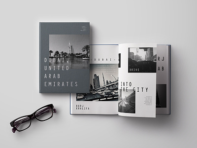 Dubai Book Layout book branding city design dubai layout mono photography print series travel type