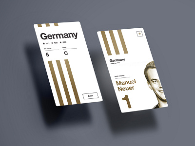 UEFA EURO 2016 // Manuel Neuer app art euro football germany grid iphone layout neuer soccer ui