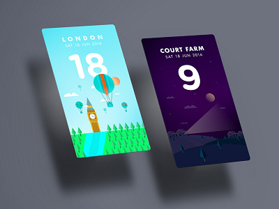 ∆ Day & Night ∆ 3d app illustration illustrator london type ui weather