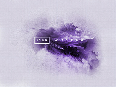 ∆ EVER WONDER ∆ branding create identity logo photoshop texture type