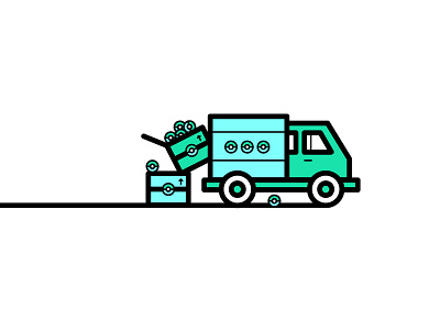 ∆ Delivery Truck ∆ color deliver illustration illustrator line lorry stroke truck