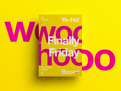 ∆ That Friday Feeling ∆ color creative design freelance friday layout symbol texture type typography