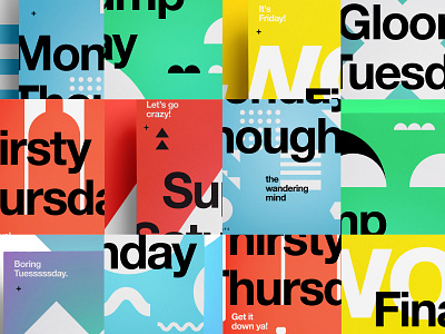 ∆ Oh What A Week! ∆ color creative design designer explore freelance layout poster symbol type typography