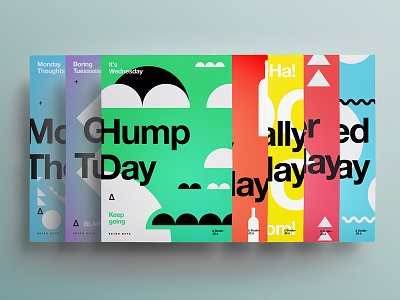 ∆ Enjoy your week folks! ∆ color creative design designer explore freelance layout poster symbol type typography