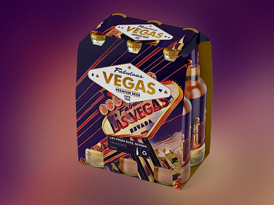 A Taste of Vegas beer branding color filter las vegas packaging photography summer type vacation vegas