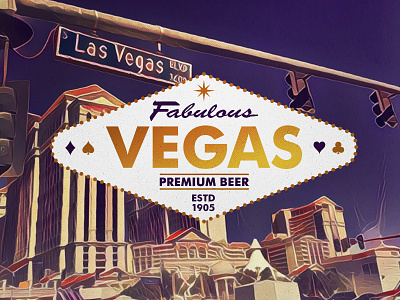 Fabulous Vegas beer brandinf vegas branding color filter las vegas logo photography summer type vacation