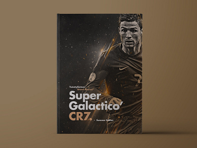 Super Galactico’ CR7. brand manual branding cover football gold identity layout logo player ronaldo soccer type
