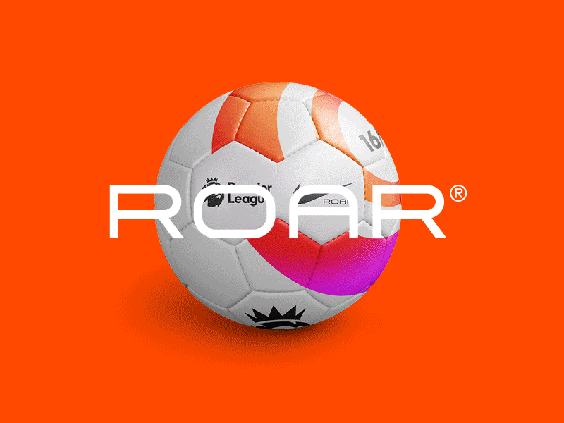 Nike ROAR® | Branding animation branding color concept football gif identity logo nike premiership