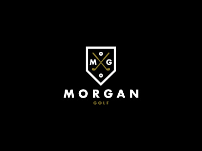 ∆ Morgan Golf ∆ branding golf golfer identity logo logomark mono pga type