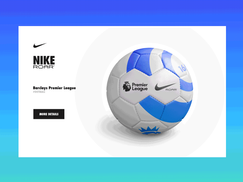 Nike ROAR® | Colour Range in Motion color concept football gif identity layout logo nike premiership ui web