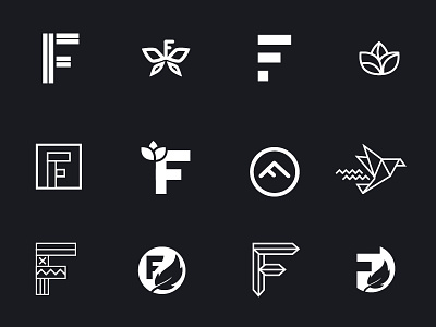 ∆ F marks the spot ∆ color fun icon illustration logo logomark logomarks logos shape symbol vector