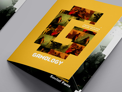Gamology - The Best of Gaming branding brochure gaming identity logo type videogames yellow