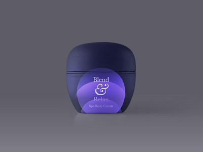 ∆ Blend & Relax | Spa Body Cream ∆ beauty branding gradient logo logomark packaging spa symbol type