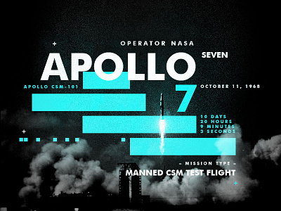 Apollo7 apollo design layout nasa space spacetravel texture type