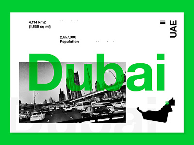 Dubai dubai layout mono photo photograhy travel type uae ui ux web