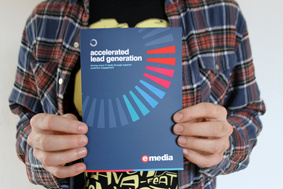 Lead generation brochure with Spot UV