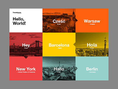 Hello, World! | Menu 2 branding color layout mono photo photography travel type ui ux web