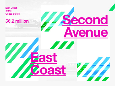 East Coast - Brand exploration brand branding color colour east coast identity travel usa