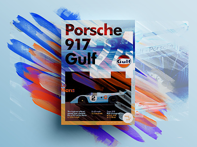 👁Made You Look👁 | 09 | Porsche 917 Gulf 2017 car creative design freelance porsche poster posters type