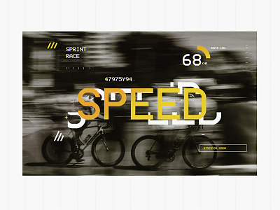 < SPEED > brand branding color colour identity speed stats type ui