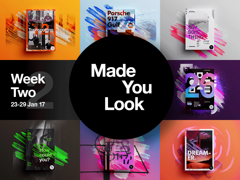 👁Made You Look👁 Week 2 Collection 2017 creative design freelance gif poster posters sunday type