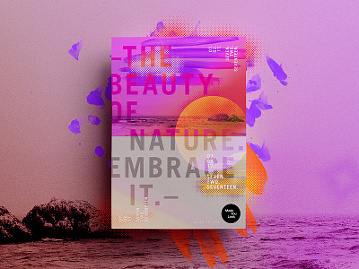 👁Made You Look👁 | 23 | Embrace Nature. 2017 creative design dribbble freelance nature poster posters tuesday type