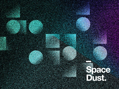 Space Dust. branding design effect lockup noise space