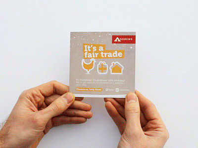 It's a fair trade - DM campaign for Estate agents... branding design icons print uncoated