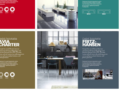 Brochure design for a Russian furniture company