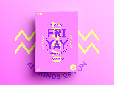 👁Made You Look👁 82 | FRIYAY 2017 365 color colour freelance friday happy motivation poster postereveryday typography