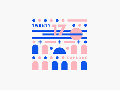 Explore. Twenty 17. adventures badge illustration illustrator lockup outdoors