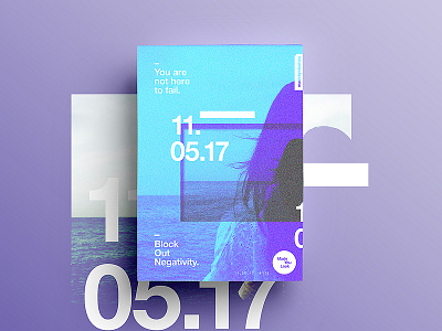 👁Made You Look👁 116 | You are not here to fail. 2017 color colour design freelance motivation poster postereveryday sexy type typography