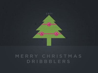 Merry Christmas Dribbblers christmas icon illustration xmas