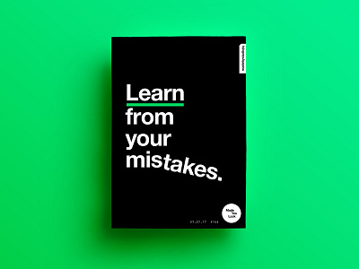 👁Made You Look👁 166 | Learn from your mistakes. 2017 color colour design freelance love poster postereveryday sexy type typography