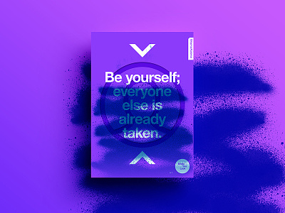 👁Made You Look👁 191 | Be yourself. 2017 beautiful color design motivation positive poster postereveryday sexy typography