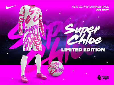 Nike SuperChloe® branding color concept football identity logo nike premiership