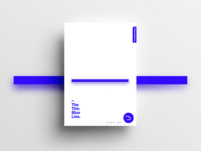 👁Made You Look👁 197 | The Thin Blue Line. 2017 beautiful color design positive poster postereveryday sexy swiss typography