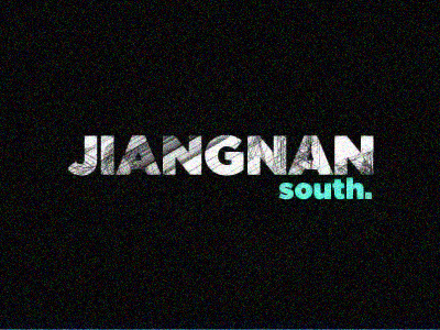 Jiangnan South - Playing with ideas black green logo texture