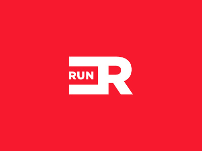 Run brand branding jogger logo logomark run sport