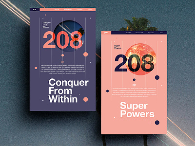 208 | Concept 2017 beautiful color design positive space swiss typography ui web webdesign