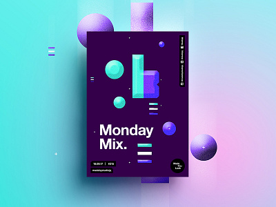 👁Made You Look👁 215 | Monday Mix. beautiful color design gradient monday positive poster postereveryday swiss typography