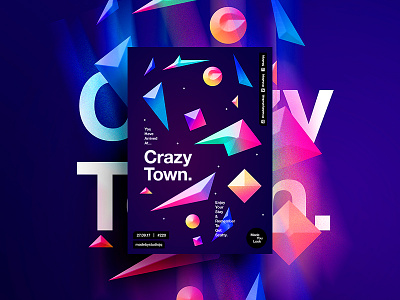 👁Made You Look👁 220 | CrAzy T0wN. beautiful color design gradient poster postereveryday swiss typography