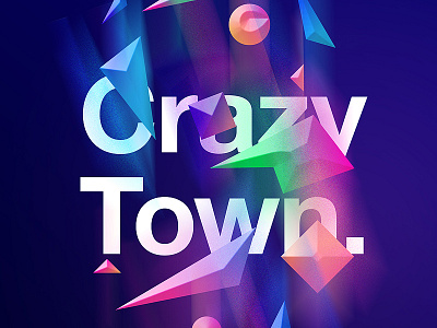 CrAzy T0wN. beautiful color design gradient poster postereveryday swiss typography