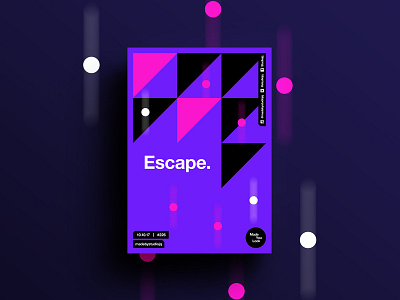👁Made You Look👁 226 | Escape. beautiful color design gradient poster postereveryday swiss typography